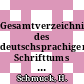 Gesamtverzeichnis des deutschsprachigen Schrifttums (GV) 1700 - 1910. Vol 0104 : Nos - On.