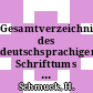 Gesamtverzeichnis des deutschsprachigen Schrifttums (GV) 1700 - 1910. Vol 0130 : Schrim - Schult.