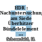 HDR : Nachuntersuchungen am Siede Überhitzer Bündelelement H 5 /