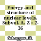 Energy and structure of nuclear levels. Subvol. A. Z = 2- 36 /