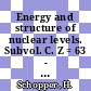 Energy and structure of nuclear levels. Subvol. C. Z = 63 - 100 /