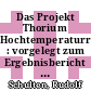 Das Projekt Thorium Hochtemperaturreaktor : vorgelegt zum Ergebnisbericht des THTR-Projektes /