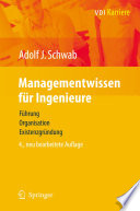 Managementwissen für Ingenieure [E-Book] : Führung, Organisation, Existenzgründung /