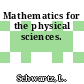 Mathematics for the physical sciences.