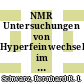 NMR Untersuchungen von Hyperfeinwechselwirkungen im magnetischen Phasendiagramm von Europiumtellurid [E-Book] /
