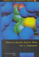 Relativistic electronic structure theory. 1. Fundamentals /