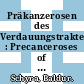 Präkanzerosen des Verdauungstraktes : Precanceroses of the alimentary system /