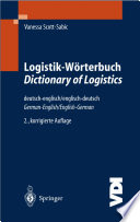 Logistik-Wörterbuch : Deutsch - Englisch, Englisch - Deutsch [E-Book] /