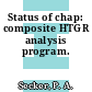 Status of chap: composite HTGR analysis program.