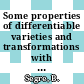 Some properties of differentiable varieties and transformations with special reference to the analytic and algebraic cases.