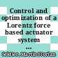 Control and optimization of a Lorentz force based actuator system for external flow [E-Book] /