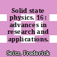 Solid state physics. 16 : advances in research and applications.