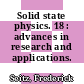 Solid state physics. 18 : advances in research and applications.
