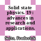 Solid state physics. 19 : advances in research and applications.