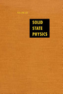 Solid state physics. 23 : advances in research and applications.