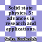 Solid state physics. 5 : advances in research and applications.