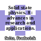 Solid state physics. 8 : advances in research and applications.