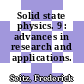 Solid state physics. 9 : advances in research and applications.