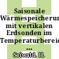 Saisonale Wärmespeicherung mit vertikalen Erdsonden im Temperaturbereich von 40 bic 80 Grad Celsius: zusammenfassende Darstellung.