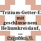"Tritium-Getter-Experiment mit geschlossenem Heliumkreislauf, Aufbau und erste Versuche [E-Book] /