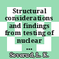 Structural considerations and findings from testing of nuclear components : Joint conference : Denver, CO, 21.06.1981-25.06.1981.