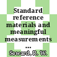 Standard reference materials and meaningful measurements : Materials Research Symposium. 0006 : Gaithersburg, MD, 29.10.73-02.11.73 /