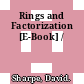 Rings and Factorization [E-Book] /