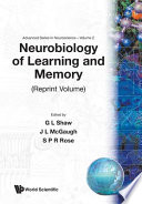 Neurobiology of learning and memory : Reprint vol.