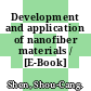 Development and application of nanofiber materials / [E-Book]