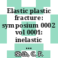 Elastic plastic fracture: symposium 0002 vol 0001: inelastic crack analysis : Philadelphia, PA, 06.10.81-09.10.81.