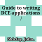 Guide to writing DCE applications /