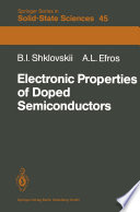 Electronic Properties of Doped Semiconductors [E-Book] /