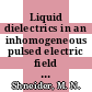 Liquid dielectrics in an inhomogeneous pulsed electric field [E-Book] /