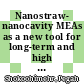 Nanostraw- nanocavity MEAs as a new tool for long-term and high sensitive recording of neuronal signals /