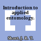 Introduction to applied entomology.