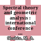 Spectral theory and geometric analysis : international conference in honor of Mikhail Shubin's 65th birthday, spectral theory and geometric analysis, July 29-August 2, 2009, Northeastern University, Boston, MA [E-Book] /