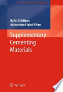 Supplementary Cementing Materials [E-Book] /