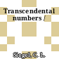 Transcendental numbers /