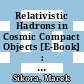 Relativistic Hadrons in Cosmic Compact Objects [E-Book] : Proceedings of a Workshop Held in Koninki/Suhora, Poland 9–11 October 1990 /