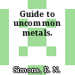 Guide to uncommon metals.