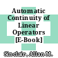 Automatic Continuity of Linear Operators [E-Book] /