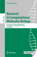 Research in Computational Molecular Biology [E-Book] : 20th Annual Conference, RECOMB 2016, Santa Monica, CA, USA, April 17-21, 2016, Proceedings /