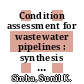 Condition assessment for wastewater pipelines : synthesis report [E-Book] /