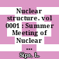 Nuclear structure. vol 0001 : Summer Meeting of Nuclear Physicists : 0011: proceedings : Hercegnovi, 08.66-09.66 /