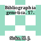 Bibliographia genetica. 17.