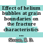 Effect of helium bubbles at grain boundaries on the fracture characteristics of high-density 238PuO2 : a paper to be presented at the AIME annual meeting, Las Vegas, Nevada, on February 23 - 26, 1976, as part of the symposium on materials for heat sources of radioisotopic power systems [E-Book] /