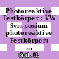 Photoreaktive Festkörper : VW Symposium photoreaktive Festkörper: Vorträge : Mittelberg, 16.09.84-21.09.84.