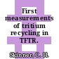 First measurements of tritium recycling in TFTR.