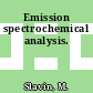 Emission spectrochemical analysis.