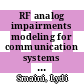 RF analog impairments modeling for communication systems simulation : application to OFDM-based transceivers [E-Book] /